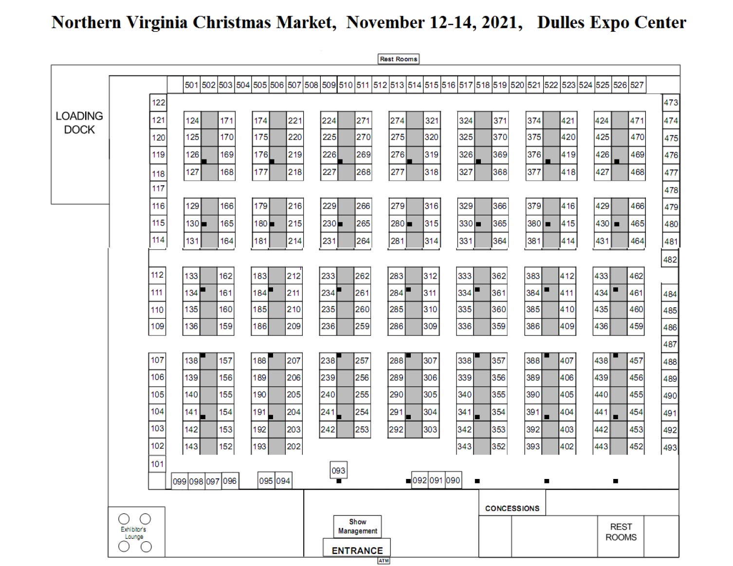 "2021 Northern Virginia Christmas Market Floorplan"